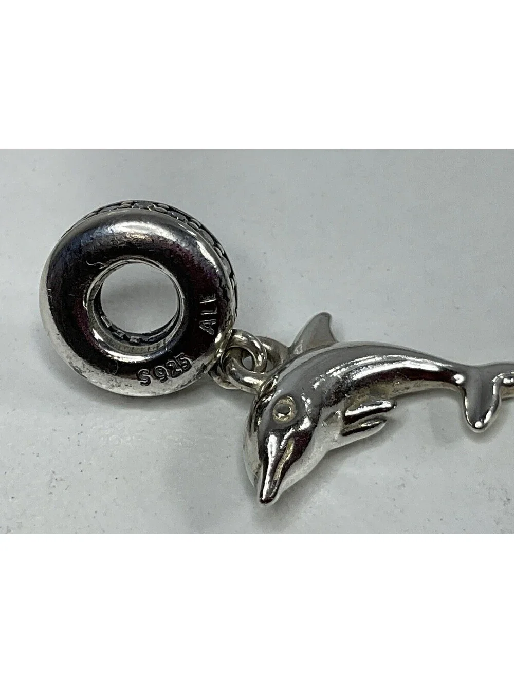 Pandora Playful Dolphin Dangle Charm Retired